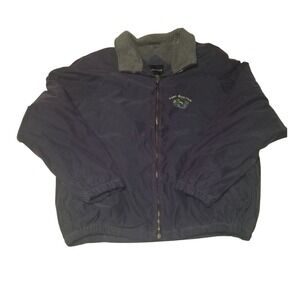 Mens Navy Blue Lined 2XL Jacket SeaRay Bass Tourney Team Riverview Embroidered‎